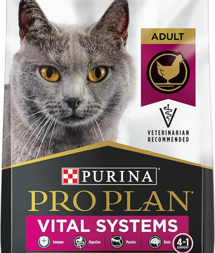 Purina Pro Plan Vital Systems Chicken and Egg Formula 4-in-1 Adult Dry Cat Food - 3 lb. Bag