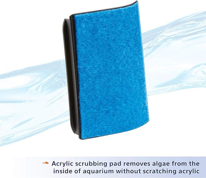 Aqueon Aquarium Algae Scraper, Fish Tank Cleaning Magnets for Glass/Acrylic, Mini