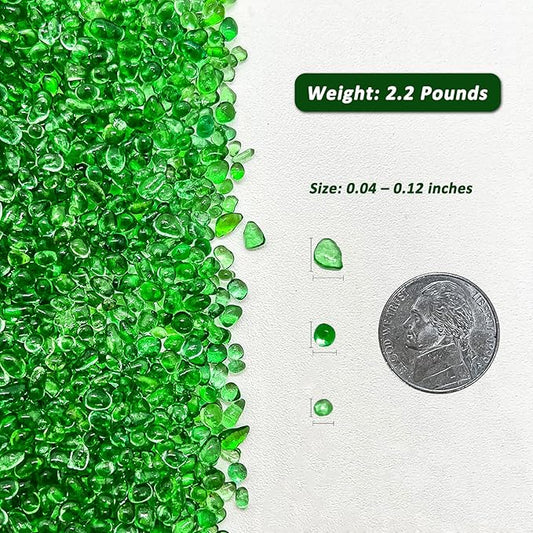 BXI 2.2 Lbs Small Aquarium Substrate Gravel Sand, Polished Smooth Fish Tank Gravel, Colorfast Uncoated Vibrant Blue Sea Glass, Decorative Stones for Vase Fillers, Fairy Garden, Potted Plants