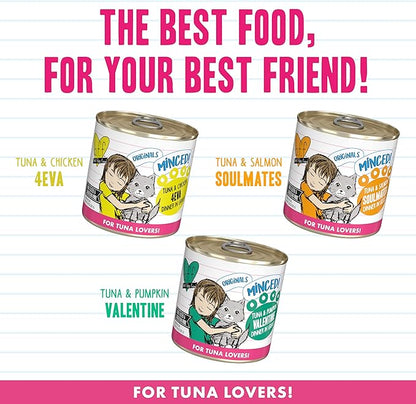 Weruva BFF Minced Natural Wet Cat Food, Big Feline Feast Variety Pack, 10oz Can, Pack of 12