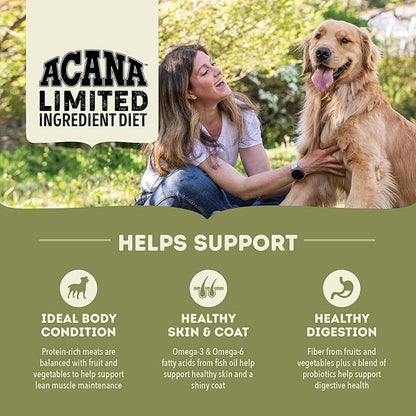 ACANA Singles Limited Ingredient Grain Free High Protein Dry Dog Food Pork & Squash Recipe 4.5lb Bag