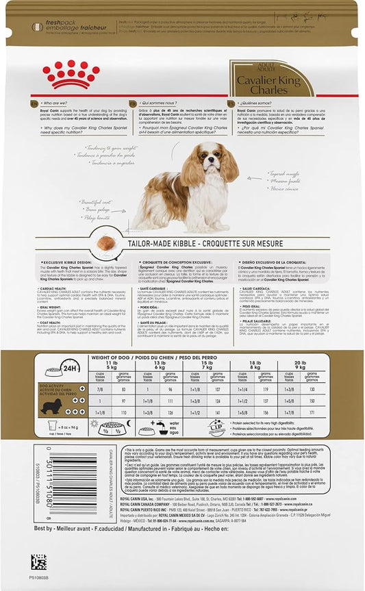 Royal Canin Cavalier King Charles Spaniel Adult Breed Specific Dry Dog Food, 10 lb bag