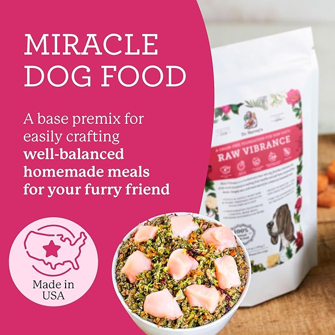 Dr. Harvey's Raw Vibrance Grain Free Dehydrated Foundation for Raw Diet Dog Food (6 Pounds)