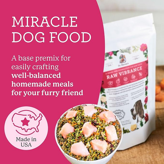 Dr. Harvey's Raw Vibrance Grain Free Dehydrated Foundation for Raw Diet Dog Food (6 Pounds)
