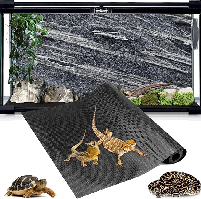 Reptile Carpet Tank Accessories, Pet Cushions, Black
