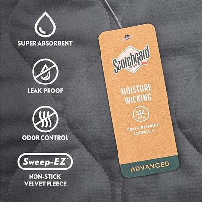 Paw Inspired PopCorner Guinea Pig Cage Liners | Washable Fleece Bedding or Pet Bed Mat for Small Animals | Super Absorbent Pee Pad with Reinforced Corners and Waterproof Bottom (C&C 2x4, Blue)