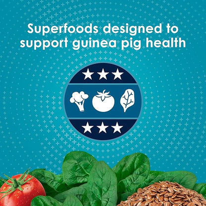 Kaytee Forti-Diet Pro Health Nourish+Protect Guinea Pig Food, Comprehensive Nutrition Backed by Science, Digestive Health, Immune Support, 8 pounds