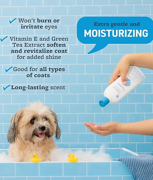 Veterinary Formula Smart Coat Complex Snow White Shampoo for Dogs and Cats, 17 Fl oz – Gently Remove Stains and Yellowing Without Bleach or Peroxide – Cleans, Deodorizes, and Brightens White Coats