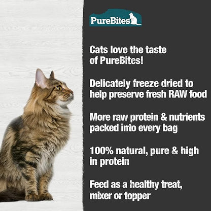PureBites Freeze Dried Minnow Cat Treats 66g | 1 Ingredient | Made in USA