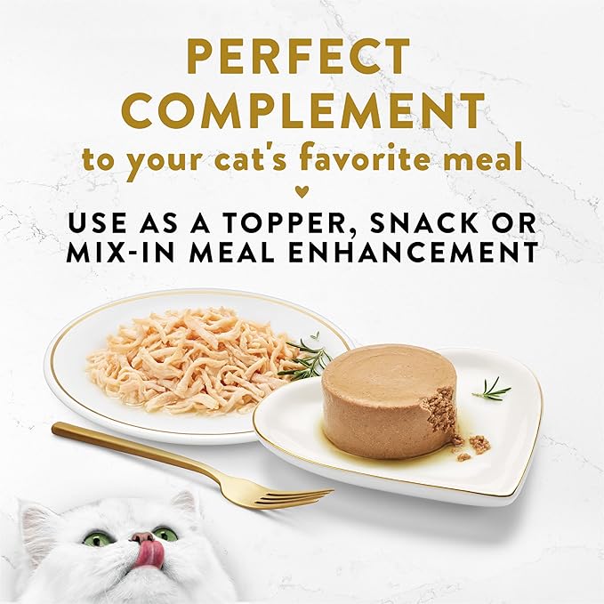 Purina Fancy Feast Appetizers Grain Free Wet Cat Food Complement White Meat Chicken Appetizer in a Savory Tuna Broth Cat Food Topper - (Pack of 10) 1.1 oz. Trays