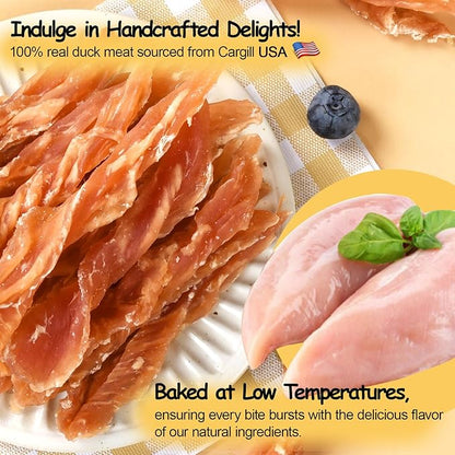 ASMPET Chicken Jerky Dog Treats Chews, Made with 100% Real Chicken Breast (10.6 oz)