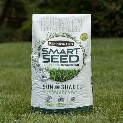 Pennington Smart Seed Sun and Shade Grass Mix 20 lb, Black Label