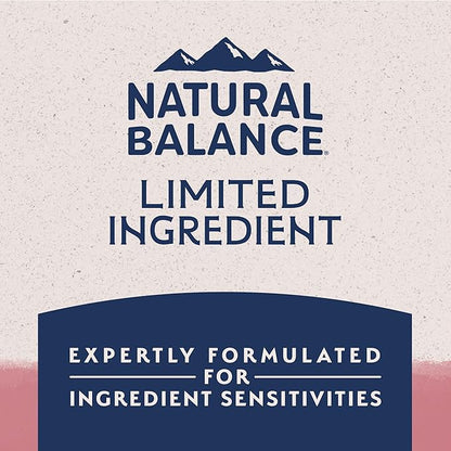 Natural Balance Limited Ingredient Adult Dry Dog Food with Healthy Grains, Salmon & Brown Rice Recipe, 24 Pound (Pack of 1)
