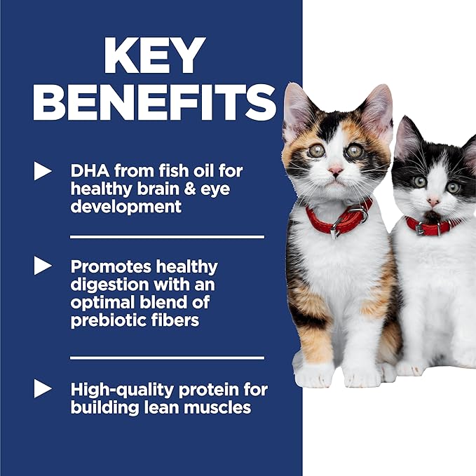 Hill's Science Diet Kitten, Kitten Premium Nutrition, Wet Cat Food, Chicken & Vegetables Stew, 2.8 oz Pouch, Case of 24