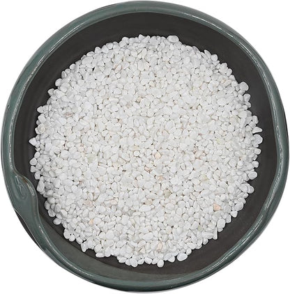 5 LBS White Pea Gravel, Natural Succulent and Cactus Gravel Pebbles, Pebbles for Indoor Plants, Natural Gardens Mulching, for Houseplants, for Aquarium Gravel, to Maintain Soil Aeration(4-6mm)