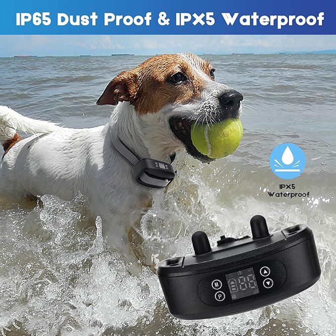 LovePez GPS Wireless Dog Fence,Electric Dog Fence,Adjustable Warning Strength, Rechargeable,Range 98-3281ft,Pet Containment System for Most Dogs