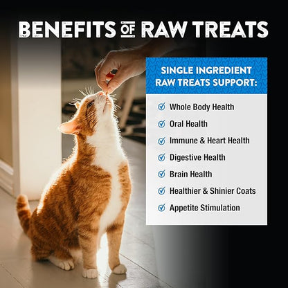 Northwest Naturals Raw Rewards Freeze-Dried Chicken Heart Treats for Dogs and Cats - Bite-Sized Pieces - Healthy, 1 Ingredient, Human Grade Pet Ingredients, Natural, Made in USA, 10 Oz (Pack of 3)