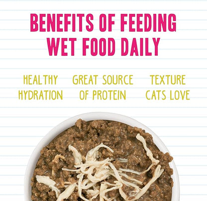 Weruva BFF Minced Natural Wet Cat Food, Tuna and Chicken 4 Eva in Gravy, 3oz Can, Pack of 24