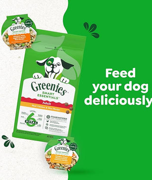 Greenies Smart Topper High Protein Wet Mix-in for Dogs, Chicken, Peas, Apples & Brown Rice Recipe in Vitabroth Broth - Bone Broth + Vitamins E & B1, 10 Count