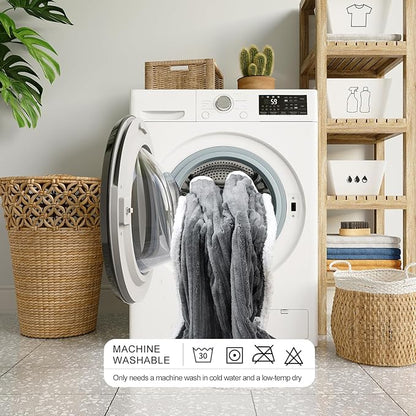 Waterproof Pet Blanket Soft Calming Dog Blanket Cozy Sherpa Fleece Blanket Reversible Furniture Protector Cover for Small Medium Large Dogs Cats Machine Washable, Drak Grey 30x40 in