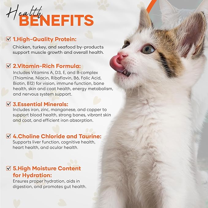 Chef Scoochie's Gourmet Wet Cat Food Variety Pack with Natural Poultry & Seafood Flavors - Tender Chunks in Gravy Cat, 16 Individual Pouches (3oz Each 8 Pouches of Each Flavor)