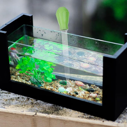 Coral Feeder SPS HPS Feeder with Extension Tube, Aquarium Long Syringe Dropper Pipette Turkey Baster for Marine Fish Feeding (Green/Extendable)