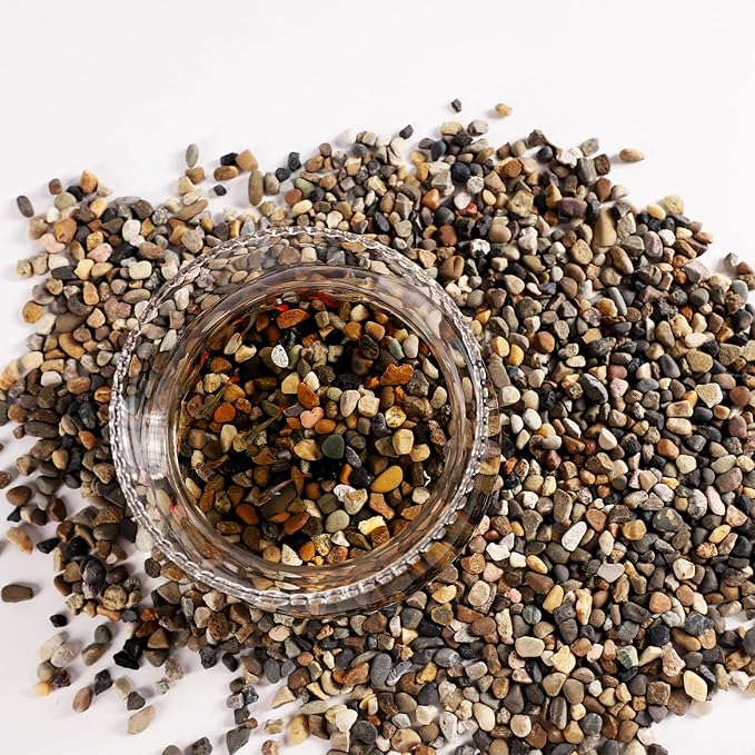 11LB 1/8-3/8 Inch Sand 100% Natural Stone Sand for Aquarium Silica Sand Decorative Sand for Landscaping Coarse Sand for Fish Tank