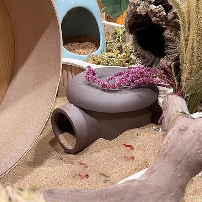 DR.DUDU Hamster Bath Sand, 2.8lb Dust Free Desert Sand or Potty Litter Sand for Hamster Chinchillas Gerbil Syrian Mice Small Animals (Beige, Flower Smell)