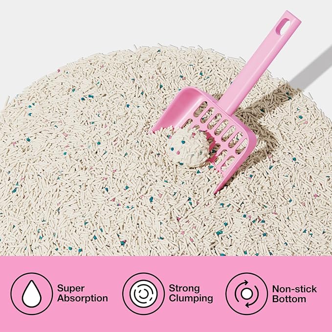 VETRESKA Cherry Blossom Tofu Cat Litter,Natural Pretty Kitty Litter Strong Clumping Flushable Cat Litter Pellets Ultra Absorbent,Dust-Free,Low Tracking,Deodorant Tofu Litter Compostable(5.5lb×4bags)