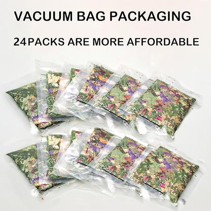 Rabbit Toys 24pcs Bunny Toy Guinea Pig Treats Timothy Hay Chew Toys Chips with Herbal Flowers Hamster Snacks Chinchillas Gerbils for Teeth Apple Sticks Sweet Bamboo