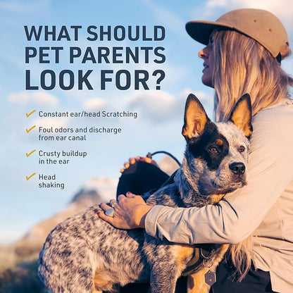 Veterinary Formula Clinical Care Ear Therapy, 8 oz. – Cat and Dog Ear Cleaner – Helps Soothe Itchiness and Clean The Ear Canal of Debris and Buildup