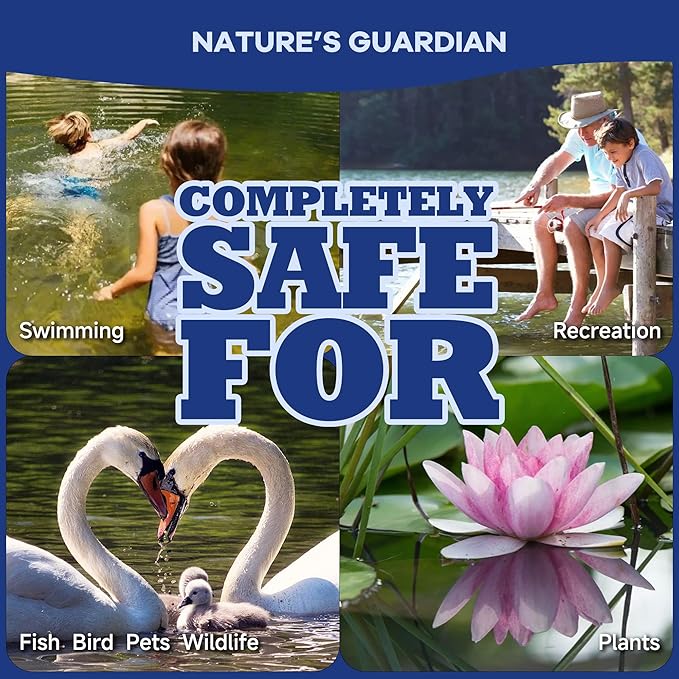 Dr. Raifya's Pond Fresher - 16 Packets - Pond Water Treatment for Outdoor Areas, Long-Lasting Clean Water & Odor with Beneficial Bacteria, Easy to Use, Fish, Pets & Plants Safe