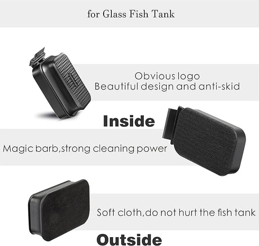 Carefree Fish Aquarium Super Strong Magnetic Cleaner for Glass Fish Tank Magnet Brush Algae Scrapers Floating