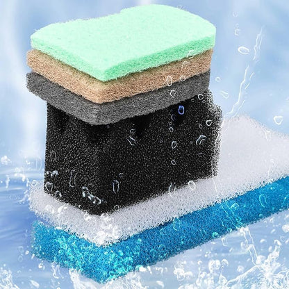 32 Pcs Filter Media Compatible with 306/307 Filters, Aquarium Replacement Maintenance Kit Including Biological Sponge, Ammonia/Phosphate/Nitrite Remover Pad, Aquarium Towel, Grease