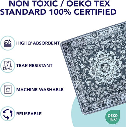 Washable Pee Pads for Dogs - Super Absorbent Reusable Puppy Training Pads - 100% Waterproof, Leak-Proof & Non-Slip Whelping Pads for Pet Housebreaking