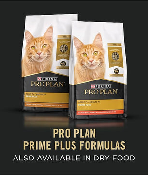 Purina Pro Plan Senior Cat Food Wet Pate, Chicken and Beef Entree - (Pack of 24) 3 oz. Pull-Top Cans