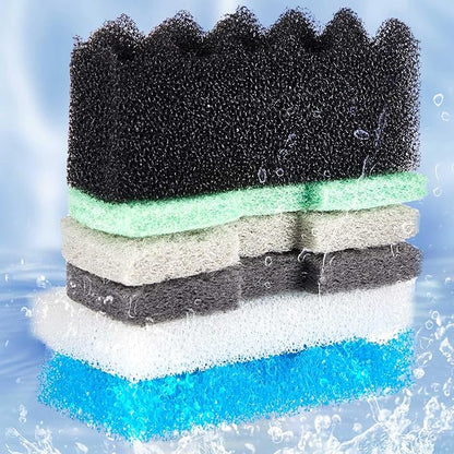 32 Pcs Aquarium Replacement Maintenance Kit Compatible with Fluval 106/107 Filter Media Including Biological Sponge, Ammonia/Phosphate/Nitrite Remover Pad, Aquarium Towel, Grease