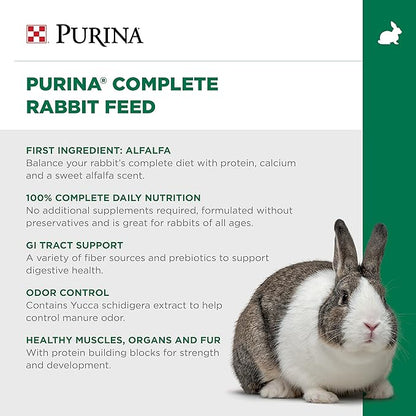 Purina Rabbit Food Complete Pellets, 25 lb