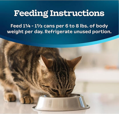 Blue Buffalo Tastefuls Wet Cat Food Paté, Made with Natural Ingredients, Ocean Fish and Tuna Entrée, 5.5-oz Cans (24 Count)