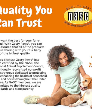 Zesty Paws Dog Allergy Relief- Dog Itching Skin Relief- Dog Probiotics for Itchy Skin and Itchy Ears- Dog Allergy Paw Relief- Dog Allergy Chews- Dog Itch Relief - Dog Skin Allergy Relief - Lamb - 90ct