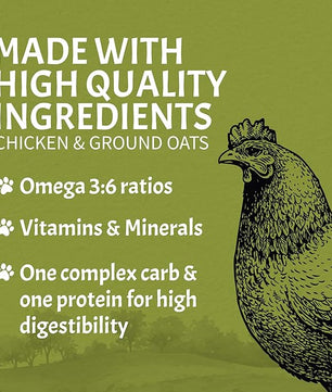 Canine Caviar - Small Breed: Chicken & Whole Ground Oats, Alkaline Dry Dog Food, Limited Ingredients, Gluten-Free, Based on Science & Research, Veterinary Alternative Diet (11 Pound Bag)