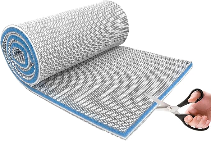 Aquarium Filter Media,11.8"x15.7"- 8-Layer Filter Sponge Pad for Fish Tank and Pond,Cuttable & Washable Aquarium Filter Floss for Crystal Clear Water