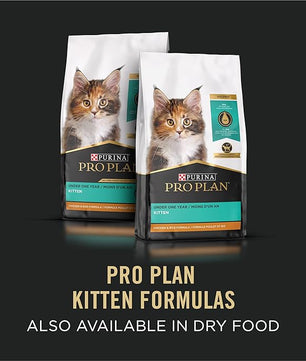 Purina Pro Plan Grain Free Pate Wet Kitten Food, Chicken Entree - (Pack of 24) 3 oz. Pull-Top Cans