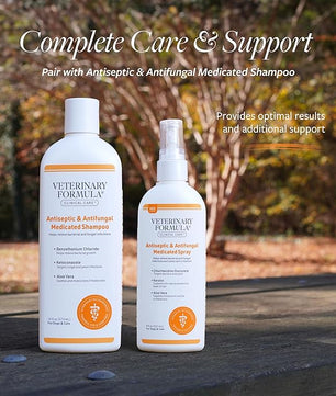 Veterinary Formula Clinical Care Antiseptic and Antifungal Medicated Spray for Dogs & Cats, 8 Fl Oz (1 Pack)