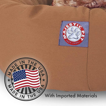 Majestic Pet 40 inch Khaki Bagel Dog Bed Products