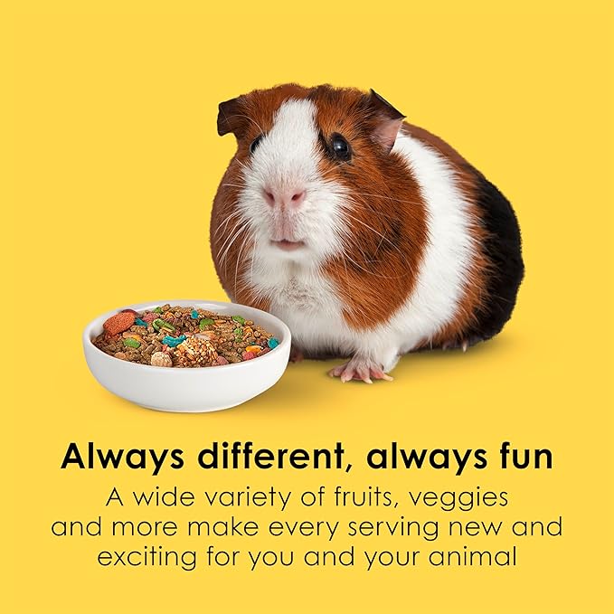 Kaytee Fiesta Guinea Pig Food, Nutritious and Fun Blend, Supports Dental Health and Digestion, 25 pounds