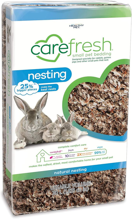 carefresh® Natural Nesting Small pet Bedding, 30L (Pack May Vary), Natural Nesting, 30L