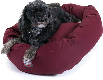 Majestic Pet 24 inch Burgundy Bagel Dog Bed Products