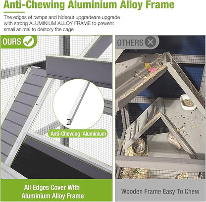 GUTINNEEN Ferret Cage Rat Cage 5 Levels Small Animal Cage for Chinchilla, Hedgehogs, Squirrel, Chameleon, Lizard, Gerbils Anti-Chewing