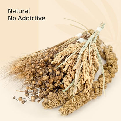 Niteangel Natural Flower & Herb Bedding Habitat Decor - for Hamsters Gerbils Mice Lemming Degus or Other Small Pets (Harvest Wind - Harvest Version)